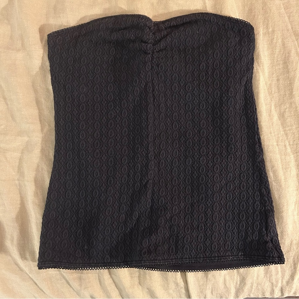 aerie Black Girly Tube Strapless Top